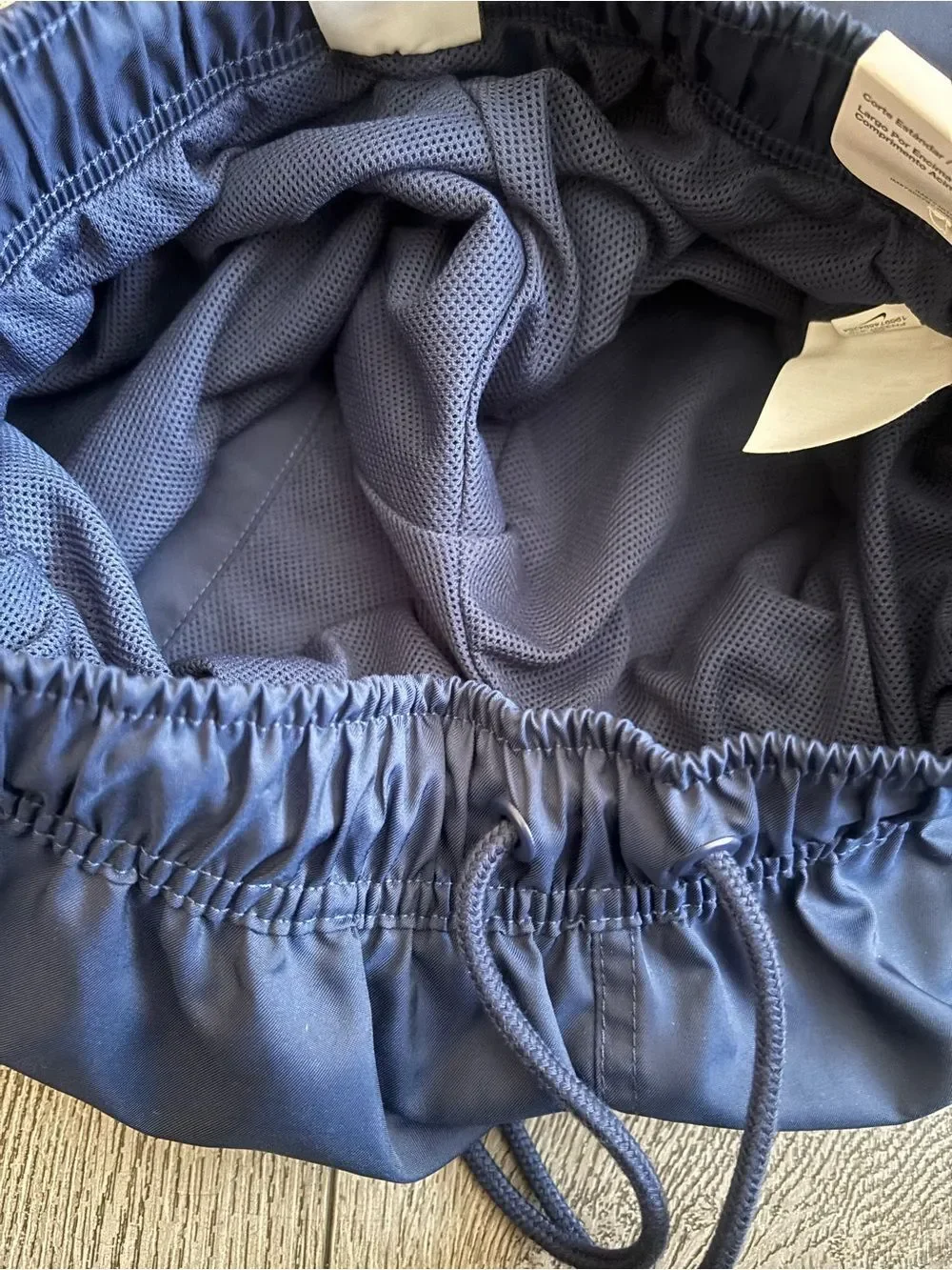 Nike Navy Athletic Shorts with Drawstring